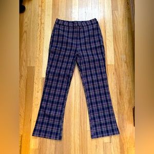 Urban Outfitters plaid, flared pants